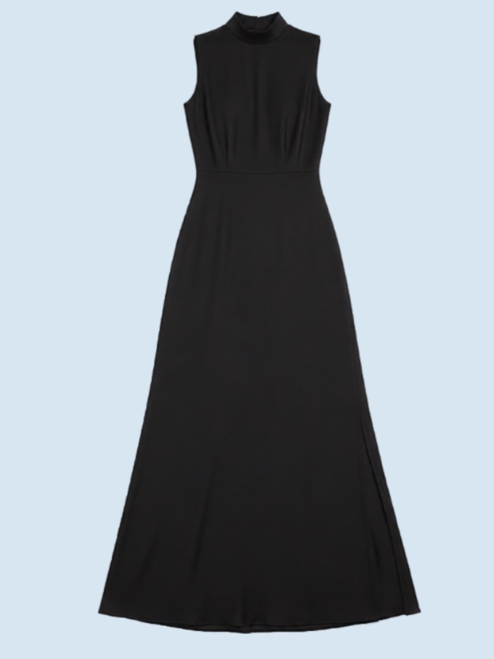 Lulu's Sleeveless High-Neck Black Maxi Dress